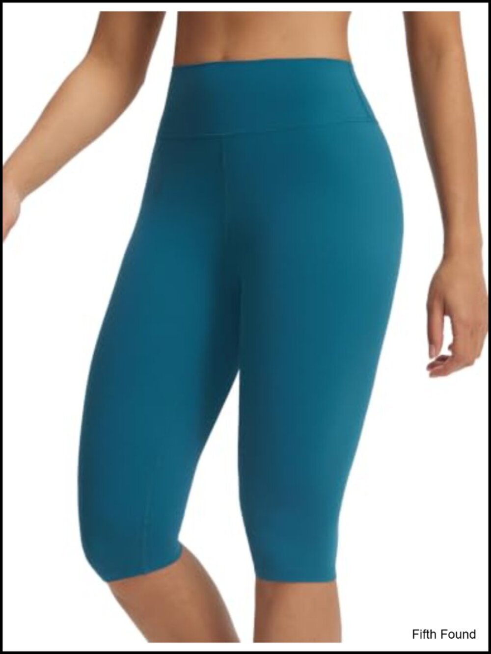 Baleaf Womens 14" No Front Seam High Waisted Capri Leggings